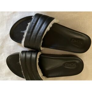 Black Schu Women's Slide Sandals